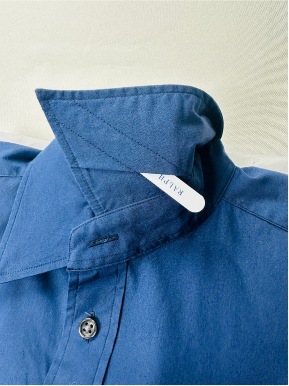 Ralph Lauren Sport Women’s Deep Cobalt Blue Crest Button Down Shirt Size 6 - Picture 13 of 14